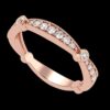 Gold Wedding Ring Made In 18 / 14 / 10 KT Gold Embellished With Shinny Moissanite Diamonds For Wedding And Anniversary Gift For Her