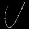 Beaded Iced Out Diamond Necklace Made In 925Sterling Silver Studded With Shinny Moissanite Diamond For Birthday And Anniversary Gift For Her