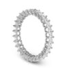 Princess Diamond Ring Made In 18 / 14 / 10 KT Gold Embellished With Certified Lab Diamonds For Wedding And Anniversary Gift For Her