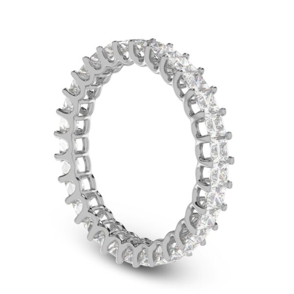 Princess Diamond Ring Made In 18 / 14 / 10 KT Gold Embellished With Certified Lab Diamonds For Wedding And Anniversary Gift For Her