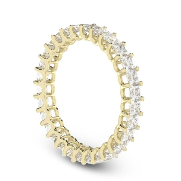 Princess Diamond Ring Made In 18 / 14 / 10 KT Gold Embellished With Certified Lab Diamonds For Wedding And Anniversary Gift For Her