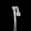 Iced Out Classic Bracelet Made In 925 Sterling Silver Embellished With Shinny Moissanite Diamonds For Birthday And Anniversary Gift For Her