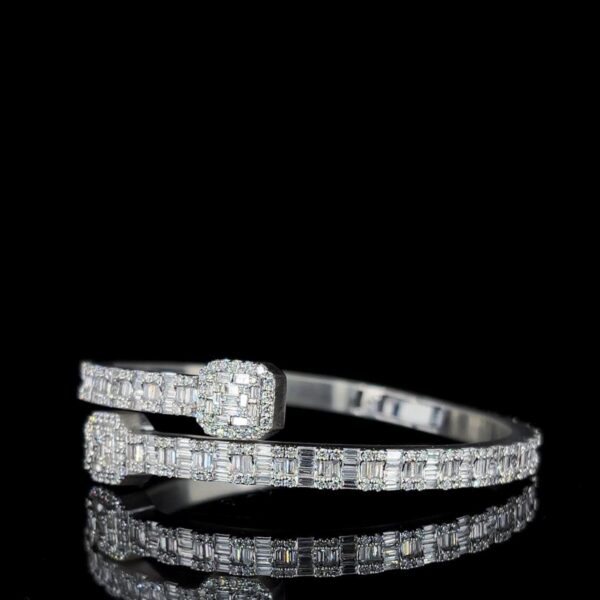 Iced Out Classic Bracelet Made In 925 Sterling Silver Embellished With Shinny Moissanite Diamonds For Birthday And Anniversary Gift For Her