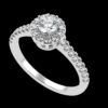 Solitaire Round Engagement Ring Made In 18 / 14 / 10 KT Gold Embellished Certified Lab Diamonds For Wedding And Anniversary Gift For Her
