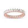 Princess Diamond Ring Band Made In 18 / 14 10 KT Gold Embellished With Certified Lab Diamonds For Wedding And Wedding Gift For Her