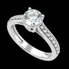Solitaire Diamond Ring Made In 18 / 14 / 10 KT Gold Embellished With Certified Lab Diamonds For Anniversary And Wedding Gift For Her