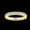 Unique Diamond Ring Band Made In 18 / 14 / 10 KT Gold Embellished With Certified Lab Diamonds For Wedding And Anniversary Gift For Her