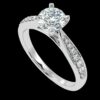 Solitaire Round Diamond Wedding Ring Made In 18 / 14 / 10 KT Gold Embellished With Certified Lab Diamonds For Wedding And Anniversary Gift
