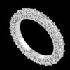 Fully Round Diamond Band Ring Made In 18 / 14 / 10 KT Gold Embellished With Certified Lab Diamonds For Anniversary And Wedding Gift For Her