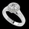 Sparkling Elegance Round Diamond Ring Made In 18 / 14 / 10 KT Gold Embellished With Certified Lab Diamonds For Anniversary And Wedding Gift