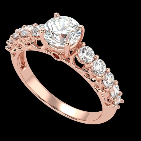 Lab Grown Diamond Wedding Ring Made In 18 / 14 / 10 KT Gold Embellished With Certified Lab Diamonds For Anniversary And Wedding Gift For Her