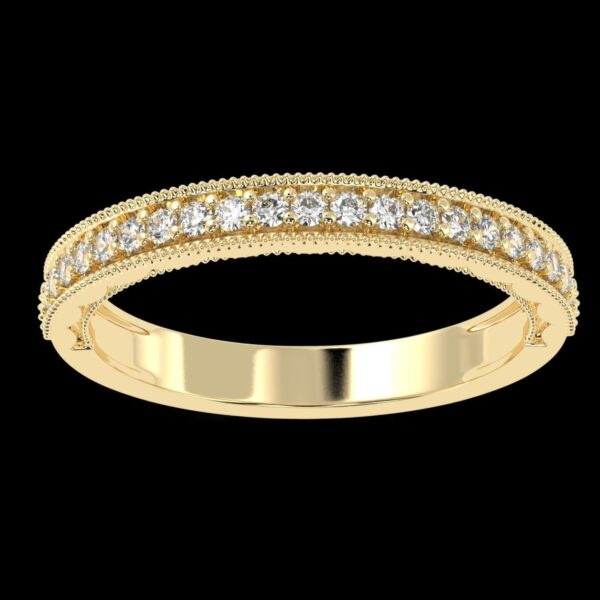 Charming Lab Diamond Gold Ring Made In 18 / 14 / 10 KT Gold Embellished With Certified Lab Diamonds For Wedding And Anniversary Gift For Her