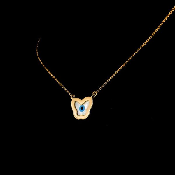 Evil-Eye Charming Pendant Made In 18 / 14 / 10 KT Gold Embellished With Certified Lab Diamonds For Birthday And Anniversary Gift For Her