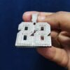 Iced Out Any Lucky Number Made In 925 Sterling Silver Embellished With Shinny Moissanite Diamonds For Birthday And Memorial Gift