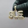 Iced Out Any Name Pendant Made In 925 Sterling Silver Embellished With Shinny Moissanite Diamonds For Birthday And Anniversary Gift for Her