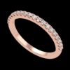 Wedding Diamond Ring Band Made In 18 / 14 / 10 KT Gold Embellished With Certified Lab Diamonds For Anniversary And Wedding Gift For Her