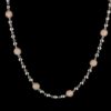 Beaded Style Diamond Necklace Made In 18 / 14 / 10 KT Gold Embellished With Certified Lab Diamonds For Birthday And Anniversary Gift For Her