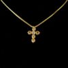 Iced Out Cross Pendant Made In 18 / 14 / 10KT Gold Embellished With Shinny Moissanite Diamond For Memorial And Religious Gift Unisex Pendant