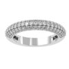 Dazzling Fully White Diamond Ring Made In 18 / 14 / 10 KT Gold Embellished With Certified Lab Diamonds For Wedding And Anniversary Gift
