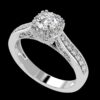 Elegance White Diamond Wedding Ring Made In 18 / 14 / 10 KT Gold Embellished With Certified Lab Diamonds For Wedding And Anniversary Gift