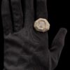Iced Out Luxury Hip Hop Men Ring Made In 18 / 14 / 10 KT Gold Embellished With Shinny Moissanite Diamonds For The Birthday And Unisex Gift