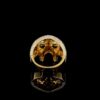 Luxury Iced Out Skull Ring Made In 18/14/10 KT Gold Embellished With Shinny Moissanite Diamonds For Birthday And Memorial Gift Unisex Ring