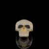 Luxury Iced Out Skull Ring Made In 18/14/10 KT Gold Embellished With Shinny Moissanite Diamonds For Birthday And Memorial Gift Unisex Ring