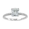Solitaire Round Diamond Wedding Ring Made In 18/14/10 KT Gold Studded With Certified Lab Diamonds For Anniversary And Wedding Gift For Her