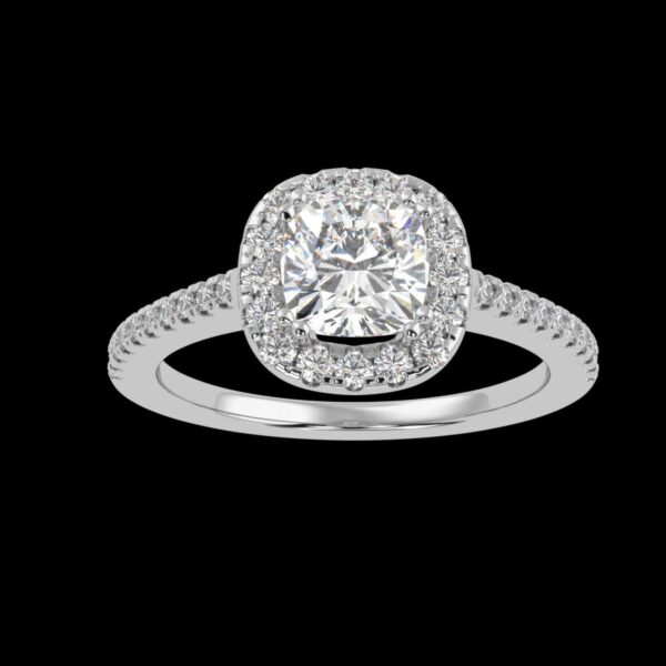 Eternity Elegance Round Solitaire Diamond Ring Made In 18/14/10 KT Gold Studded With Certified Lab Diamonds For Anniversary And Wedding Gift