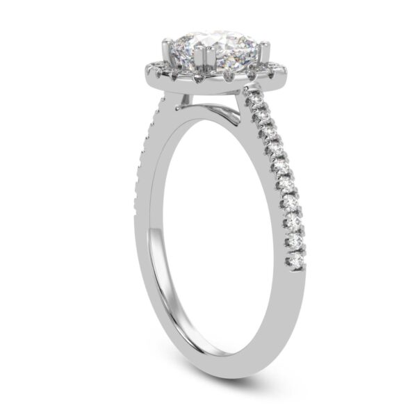 Eternity Elegance Round Solitaire Diamond Ring Made In 18/14/10 KT Gold Studded With Certified Lab Diamonds For Anniversary And Wedding Gift