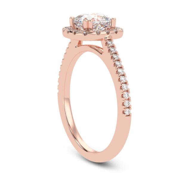 Eternity Elegance Round Solitaire Diamond Ring Made In 18/14/10 KT Gold Studded With Certified Lab Diamonds For Anniversary And Wedding Gift