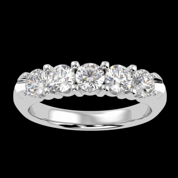 Unique Style Round Diamond Ring Made In 18 / 14 / 10 KT Gold Embellished With Certified Lab Diamond For Wedding And Anniversary Gift For Her