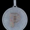 Iced Out Any Single Letter In Center Pendant Made In 925 Sterling Silver Embellished With Shinny Moissanite Diamonds For The Birthday Gift