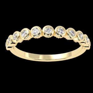 Wedding Round Diamond Ring Made In 18 / 14 / 10 KT Gold Embellished With Certified Lab Diamonds For The Wedding And Wedding Anniversary Gift