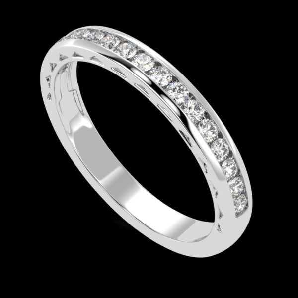 Timeless Spark Engagement Diamond Ring Made In 18 / 14 / 10 KT Gold Studded With Certified Lab Diamonds For Wedding And Anniversary Gift