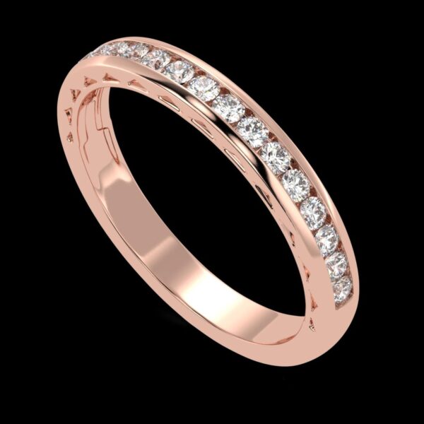 Timeless Spark Engagement Diamond Ring Made In 18 / 14 / 10 KT Gold Studded With Certified Lab Diamonds For Wedding And Anniversary Gift