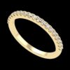 Wedding Diamond Ring Band Made In 18 / 14 / 10 KT Gold Embellished With Certified Lab Diamonds For Anniversary And Wedding Gift For Her