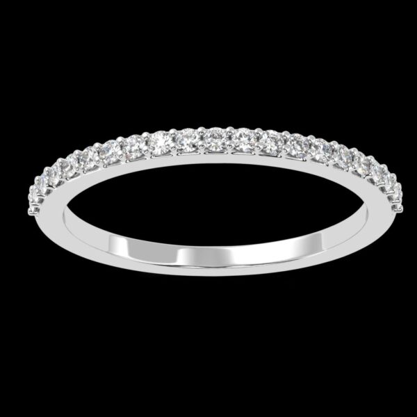 Round Diamond Wedding Ring Made In 18 / 14 / 10 KT Gold Embellished With Certified Lab Diamonds For The Wedding And Anniversary Gift For Her