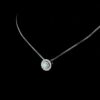Round Solitaire Diamond Pendant Made In 18 / 14 / 10 KT Gold Embellished With Certified Lab Diamonds For The Birthday And Anniversary Gift