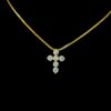 Iced Out Cross Pendant Made In 18 / 14 / 10KT Gold Embellished With Shinny Moissanite Diamond For Memorial And Religious Gift Unisex Pendant