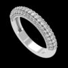 Dazzling Fully White Diamond Ring Made In 18 / 14 / 10 KT Gold Embellished With Certified Lab Diamonds For Wedding And Anniversary Gift