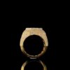 Iced Out Luxury Hip Hop Men Ring Made In 18 / 14 / 10 KT Gold Embellished With Shinny Moissanite Diamonds For The Birthday And Unisex Gift
