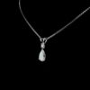 Beautiful Pear Diamond Pendant Made In 18 / 14 / 10 KT Gold Embellished With Certified Lab Diamond For Birthday And Anniversary Gift For Her