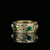 Hip Hop Unisex Diamond Ring Made In 18 / 14 / 10 KT Gold Embellished With Shinny Moissanite Diamonds For Birthday And Unisex Ring