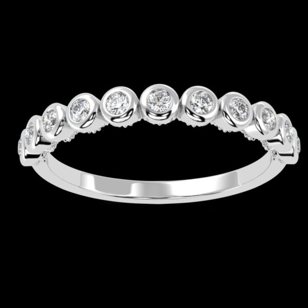 Round Diamond Unique Design Ring Made In 18 / 14 / 10 KT Gold Studded With Certified Lab Diamonds For Wedding And Anniversary Gift For Her