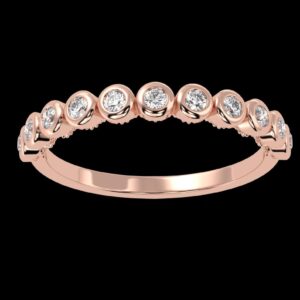 Round Diamond Unique Design Ring Made In 18 / 14 / 10 KT Gold Studded With Certified Lab Diamonds For Wedding And Anniversary Gift For Her