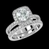 Halo Style Round Diamond Ring Made In 18 / 14 / 10 KT Gold Embellished With Certified Lab Diamonds For The Anniversary And Wedding Gift