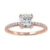 Solitaire Round Diamond Wedding Ring Made In 18/14/10 KT Gold Studded With Certified Lab Diamonds For Anniversary And Wedding Gift For Her