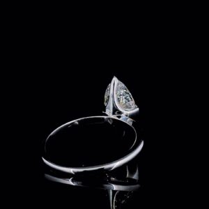 Unique Setting Marquise Diamond Ring Made In 18 / 14 / 10KT Gold Embellished With Shinny Moissanite Diamond For Anniversary And Wedding Gift