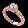 Solitaire Round Diamond Ring Made In 18 / 14 / 10KT Gold Embellished With Certified Lab Diamond For The Anniversary And Wedding Gift For Her
